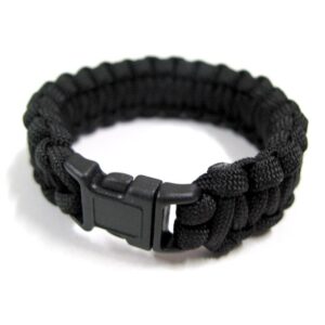 Βραχιόλι Επιβίωσης με Σχοινί Μαύρο